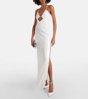 Bridal sequined halterneck gown | Galvan