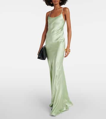 Abito sottoveste in raso | Victoria Beckham