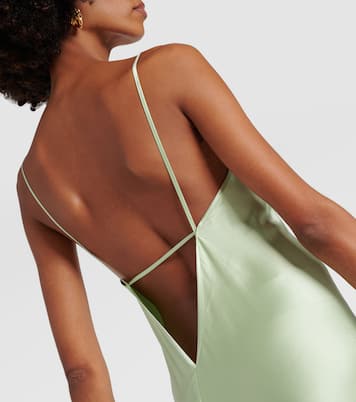 Abito sottoveste in raso | Victoria Beckham