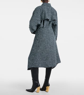 Falda midi asimétrica de tweed  | Bottega Veneta
