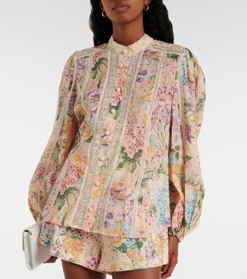 Bedruckte Bluse Halliday aus Baumwolle | Zimmermann