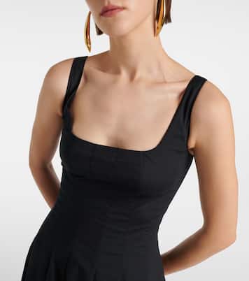 Wells cotton poplin midi dress | Staud