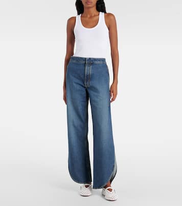 Ballerine in mesh con pelle e borchie | Alaïa