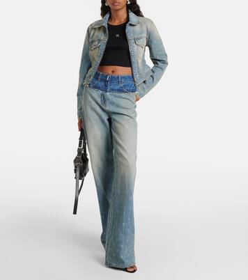 Top cropped 4G in jersey | Givenchy