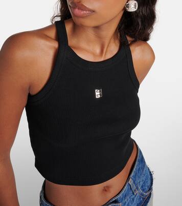 Top cropped 4G in jersey | Givenchy