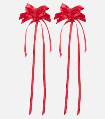 Rosette Bow satin earrings | Simone Rocha