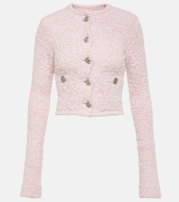 Cardigan raccourci en coton mélangé | Balenciaga