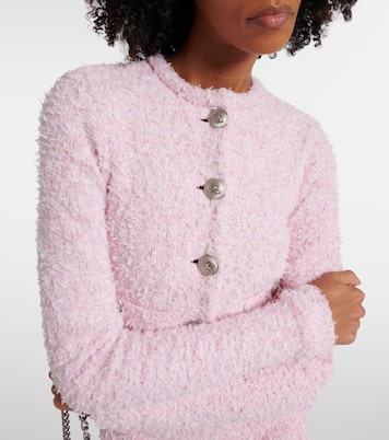 Cardigan raccourci en coton mélangé | Balenciaga