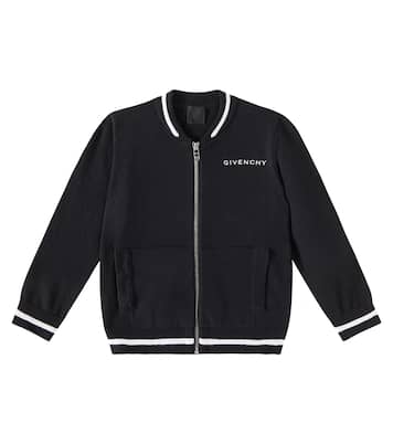 Cárdigan de algodón y cachemir con logo | Givenchy Kids