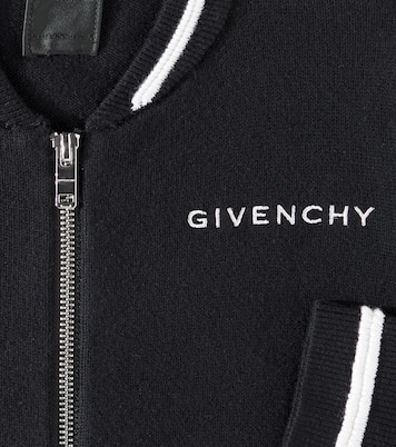 Cárdigan de algodón y cachemir con logo | Givenchy Kids