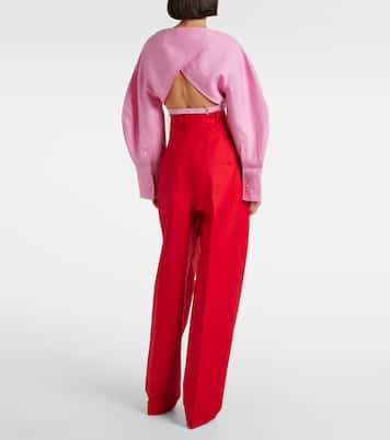 Casaco wool and silk crop top | Jacquemus