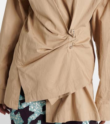 Camisa asimétrica de algodón | Dries Van Noten