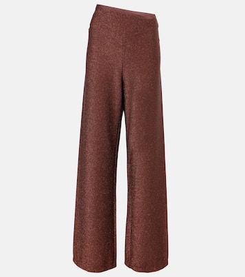 Pantaloni a gamba larga con lamé | Johanna Ortiz