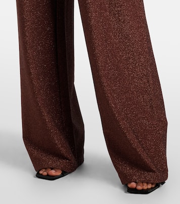 Pantaloni a gamba larga con lamé | Johanna Ortiz