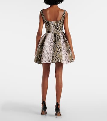 Bedrucktes Minikleid aus Faille | Oscar de la Renta