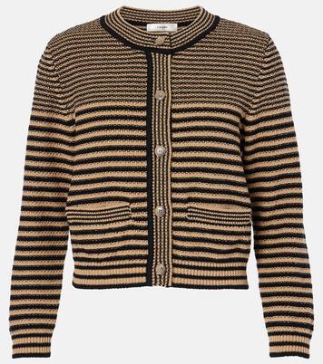 Cardigan Compact Stripe in cotone | Frame