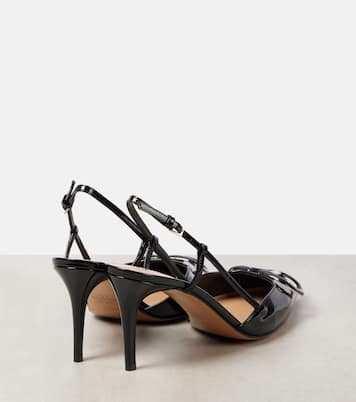 Escarpins slingback Vlogo Signature 80 en cuir | Valentino Garavani