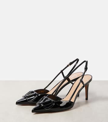 Escarpins slingback Vlogo Signature 80 en cuir | Valentino Garavani