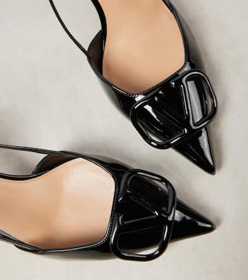 Escarpins slingback Vlogo Signature 80 en cuir | Valentino Garavani
