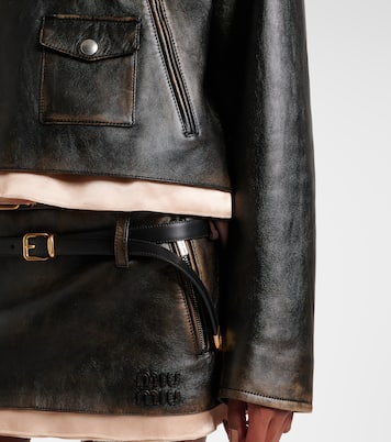 Lederjacke | Miu Miu