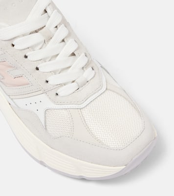 Hi-Fi glitter suede and leather sneakers | Hogan