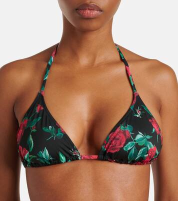 Haut de bikini Alex à fleurs | Alexandra Miro