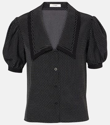 Blusa in seta a pois | Frame