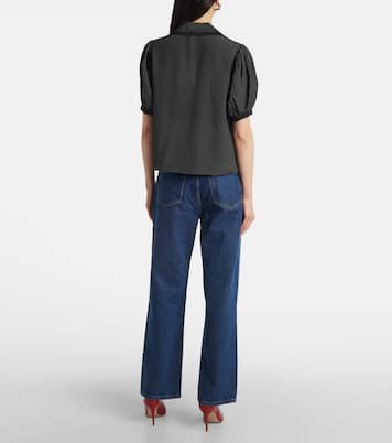 Blusa in seta a pois | Frame
