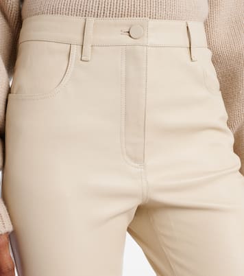 Schmale Cropped-Hose Duke aus Leder | Joseph