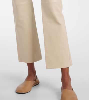 Schmale Cropped-Hose Duke aus Leder | Joseph