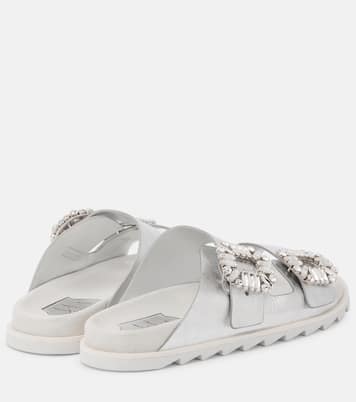 Sandali in pelle metallizzata | Roger Vivier