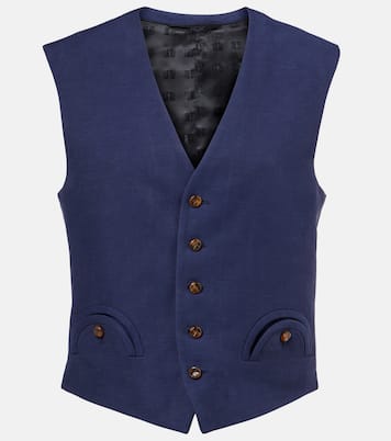 Gilet Feral en soie et lin | Blazé Milano