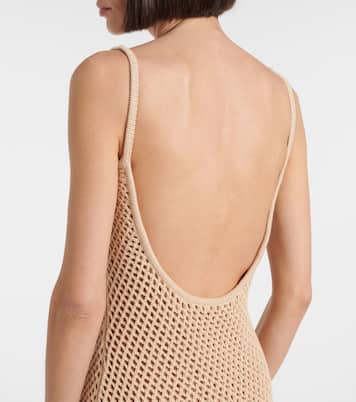 Abito lungo in mesh | Elie Saab