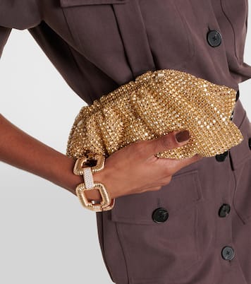 Crystal-embellished shoulder bag | Self-Portrait