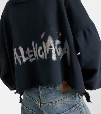 Felpa con cappuccio in misto cotone   | Balenciaga