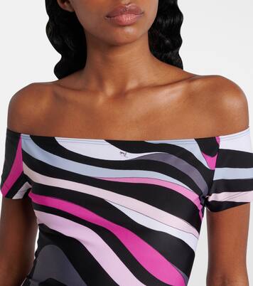 Jumpsuit corta off-shoulder Marmo | Pucci