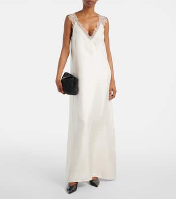 Robe aus Seide mit Spitze | Róhe