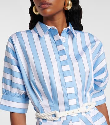 Miniabito Nilah in cotone a righe | Rebecca Vallance