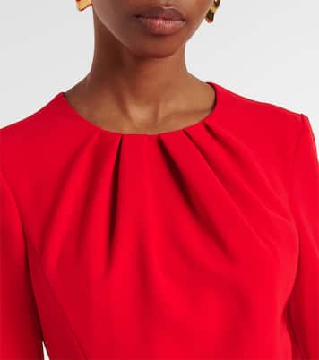 Belted crêpe midi dress | Carolina Herrera