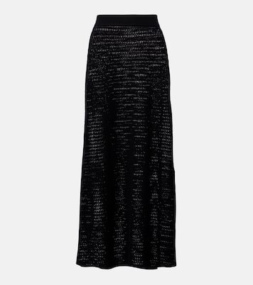 Midirock aus Pointelle-Strick | Victoria Beckham