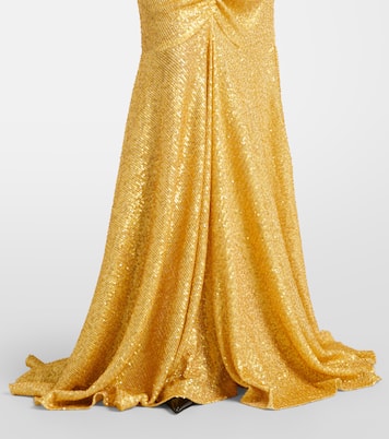 Sequined ruched gown | Norma Kamali