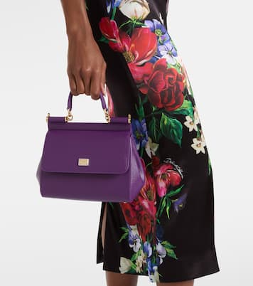Tote Sicily Small aus Leder | Dolce&Gabbana