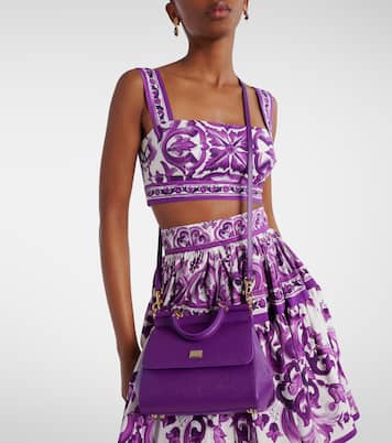 Tote Sicily Small aus Leder | Dolce&Gabbana