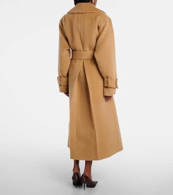 Belted alpaca and wool wrap coat | Nina Ricci