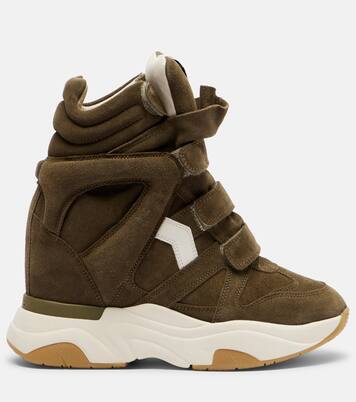 Balskee suede high-top platform sneakers | Isabel Marant
