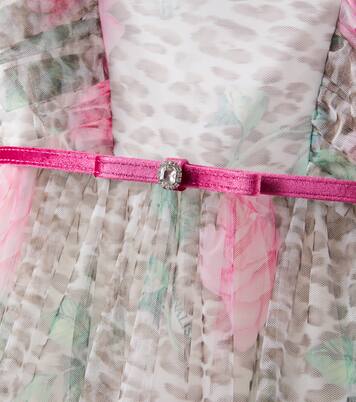 Robe en tulle à motif léopard | Monnalisa