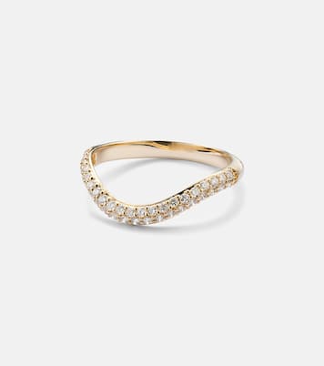 Anjelica 14kt gold ring with diamonds | Stone and Strand