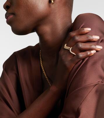 Anjelica 14kt gold ring with diamonds | Stone and Strand