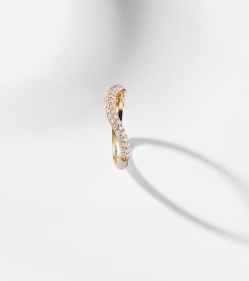 Anjelica 14kt gold ring with diamonds | Stone and Strand