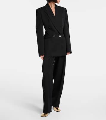 Cutout wool wide-leg pants | Givenchy